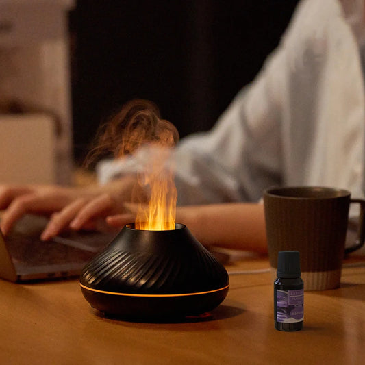 Diffuseur “Flamme Sacrée” – Brume & Lumière Apaisante
Transformez votre intérieur en havre de paix. Le diffuseur “Flamme Sacrée” associe brume aromatique et lumière LED effet flamme pour créer une ambiance cha